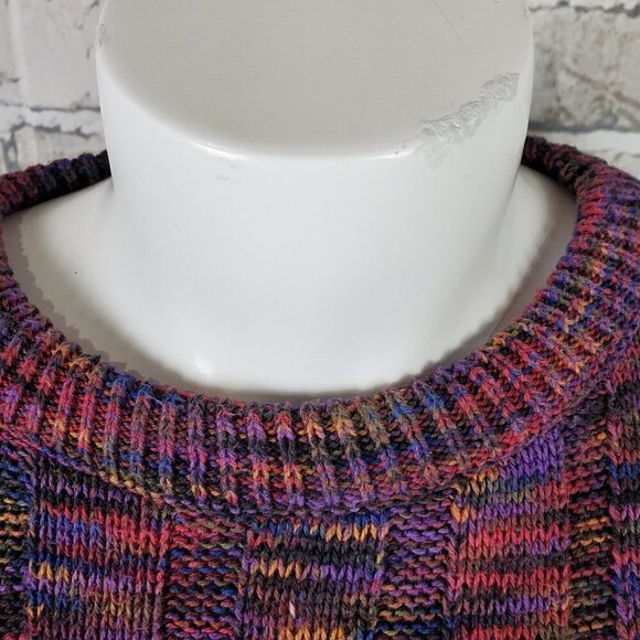 Vintage 80s Multicolor Crew Sweater Men's Large - Picture 4 of 15